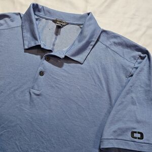 Ogio Short Sleeve Golf Polo Men's XL Chevrolet Sleeve Embroidery Blue